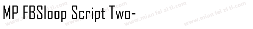 MP FBSloop Script Two字体转换